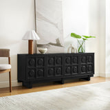 71 Inch Sculptural Grid TV Stand - TV Stands available at Alpine Outlets in Denver