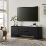 71 Inch Sophisticated Oval TV Cabinet - TV Stands available at Alpine Outlets in Denver