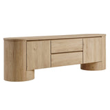 71 Inch Sophisticated Oval TV Cabinet - TV Stands available at Alpine Outlets in Denver