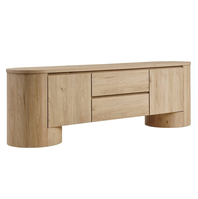 71 Inch Sophisticated Oval TV Cabinet - TV Stands available at Alpine Outlets in Denver