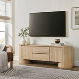 71 Inch Sophisticated Oval TV Cabinet - TV Stands available at Alpine Outlets in Denver