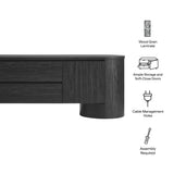 71 Inch Sophisticated Oval TV Cabinet - TV Stands available at Alpine Outlets in Denver