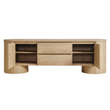 71 Inch Sophisticated Oval TV Cabinet - TV Stands available at Alpine Outlets in Denver