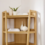 71" Slim Tiered Corner Wood Bookshelf - 5 - Tier Display - Bookcases available at Alpine Outlets in Denver
