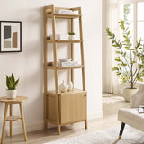 71" Slim Tiered Display Bookshelf with Concealed Storage - Bookcases available at Alpine Outlets in Denver