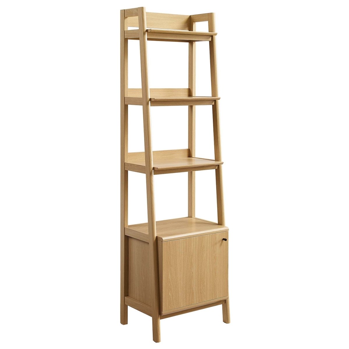 71" Slim Tiered Display Bookshelf with Concealed Storage - Bookcases available at Alpine Outlets in Denver