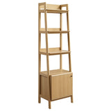 71" Slim Tiered Display Bookshelf with Concealed Storage - Bookcases available at Alpine Outlets in Denver