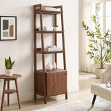 71" Slim Tiered Display Bookshelf with Concealed Storage - Bookcases available at Alpine Outlets in Denver