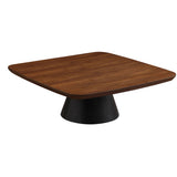 Eason 2-Piece Coffee Table Set Walnut and Black