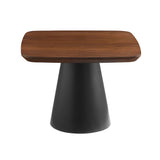 Eason 2-Piece Coffee Table Set Walnut and Black