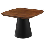 Eason 2-Piece Coffee Table Set Walnut and Black