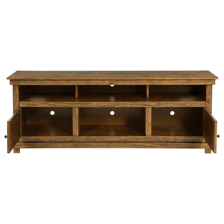 Payne 70-Inch TV Stand Media Console in Distressed Brown