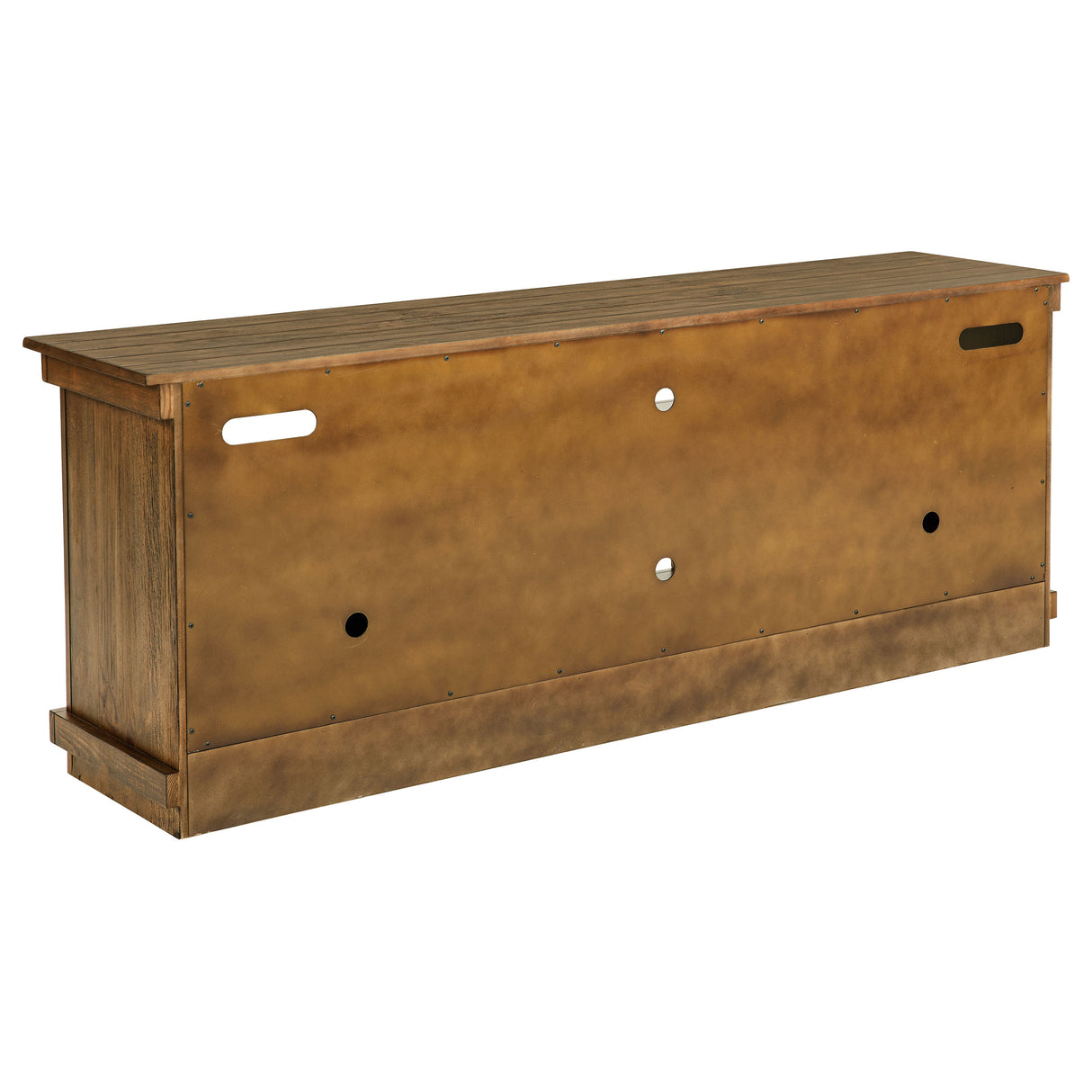 Payne 70-Inch TV Stand Media Console in Distressed Brown