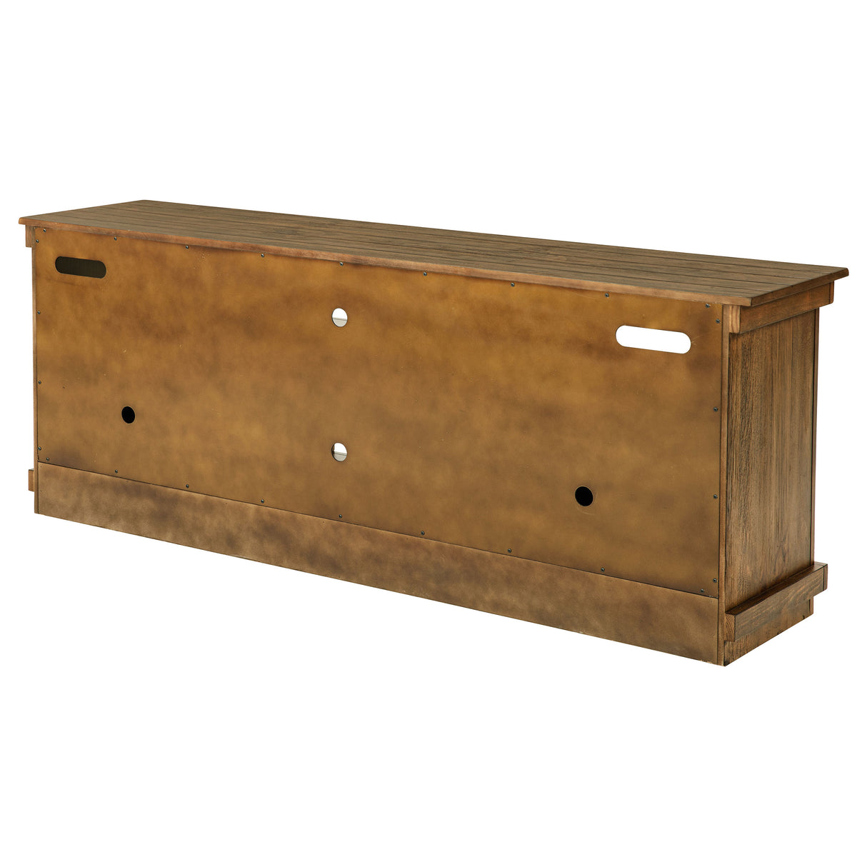 Payne 70-Inch TV Stand Media Console in Distressed Brown