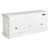 Payne 60-Inch TV Stand Media Console Distressed White