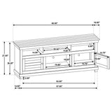Payne 60-Inch TV Stand Media Console Distressed White