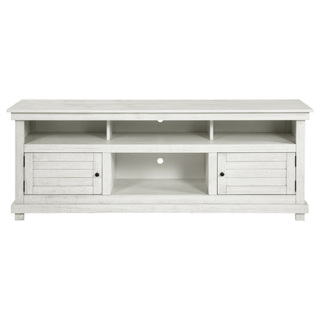 Payne 70-Inch TV Stand Media Console Distressed White