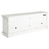 Payne 70-Inch TV Stand Media Console Distressed White