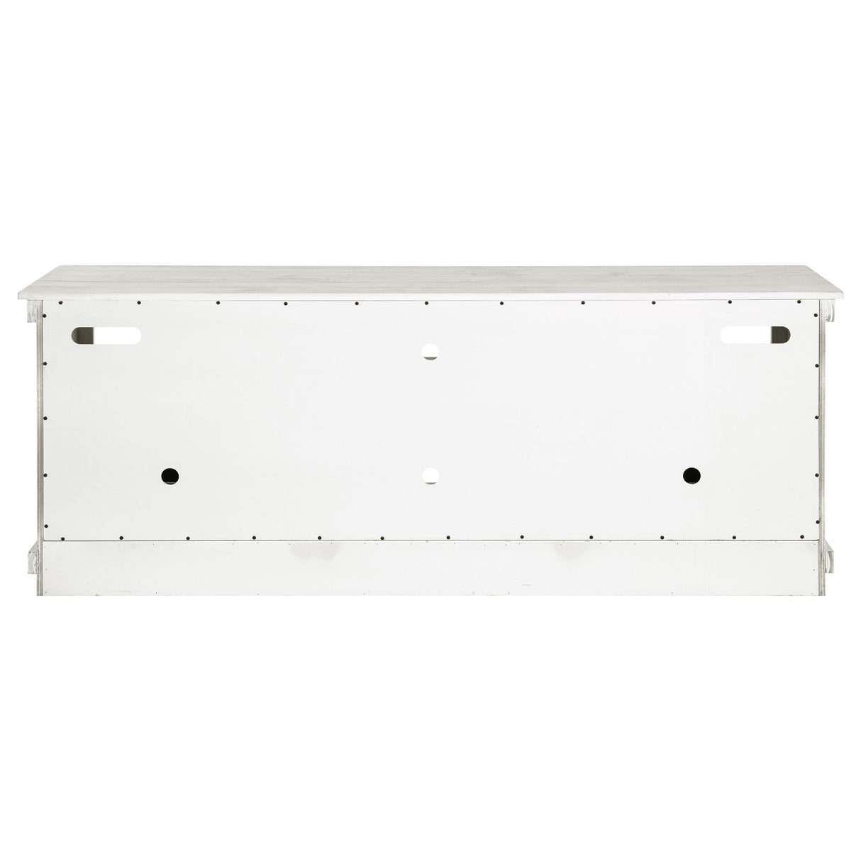 Payne 70-Inch TV Stand Media Console Distressed White