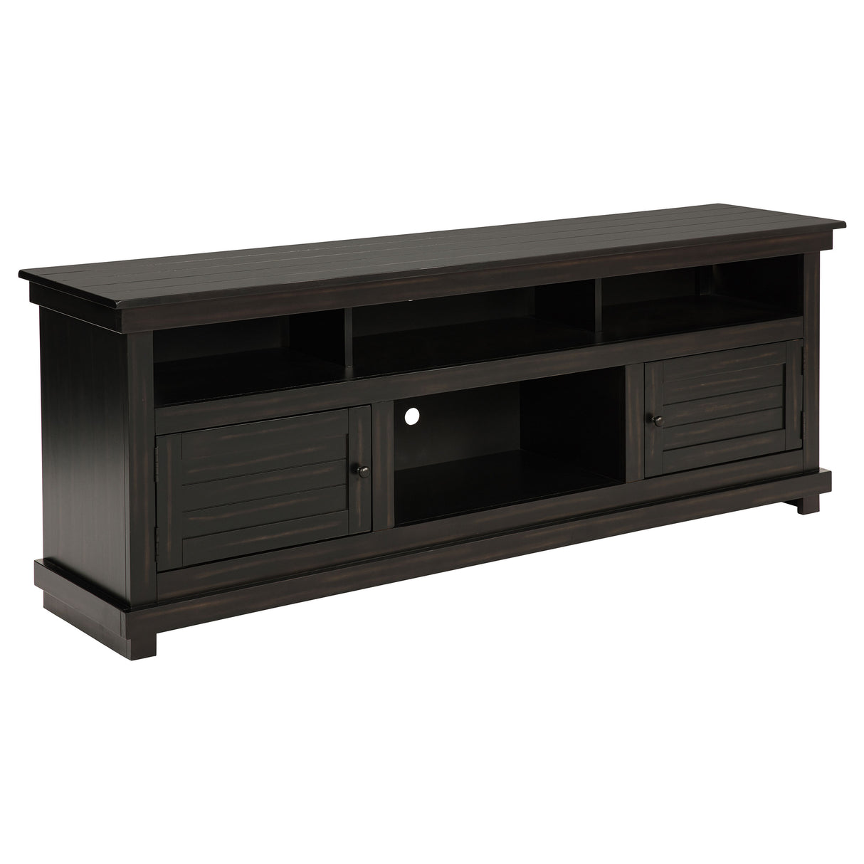 Payne 70-Inch TV Stand Media Console, Distressed Java