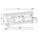 Payne 70-Inch TV Stand Media Console, Distressed Java