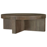 Kinkaid 2-Piece Solid Wood Coffee and End Table Set Brown
