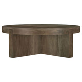 Kinkaid 2-Piece Solid Wood Coffee and End Table Set Brown