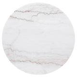Jason Round White Marble Top Side Table Charcoal