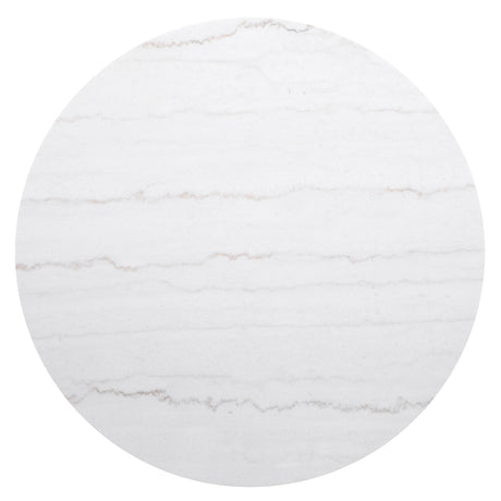 Jason Round White Marble Top Coffee Table Charcoal