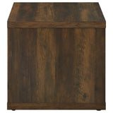 Frisco Square Engineered Wood Side Table Dark Pine