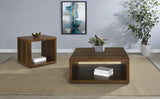 Frisco 2-Piece Coffee and End Table Set, Dark Pine