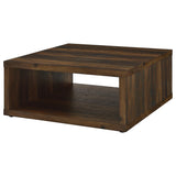 Frisco 2-Piece Coffee and End Table Set, Dark Pine