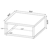 Frisco 2-Piece Coffee and End Table Set, Dark Pine