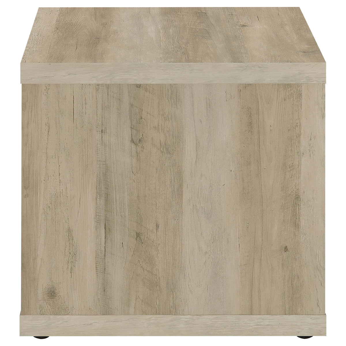 Frisco Square Engineered Wood Side Table, Distressed Pine