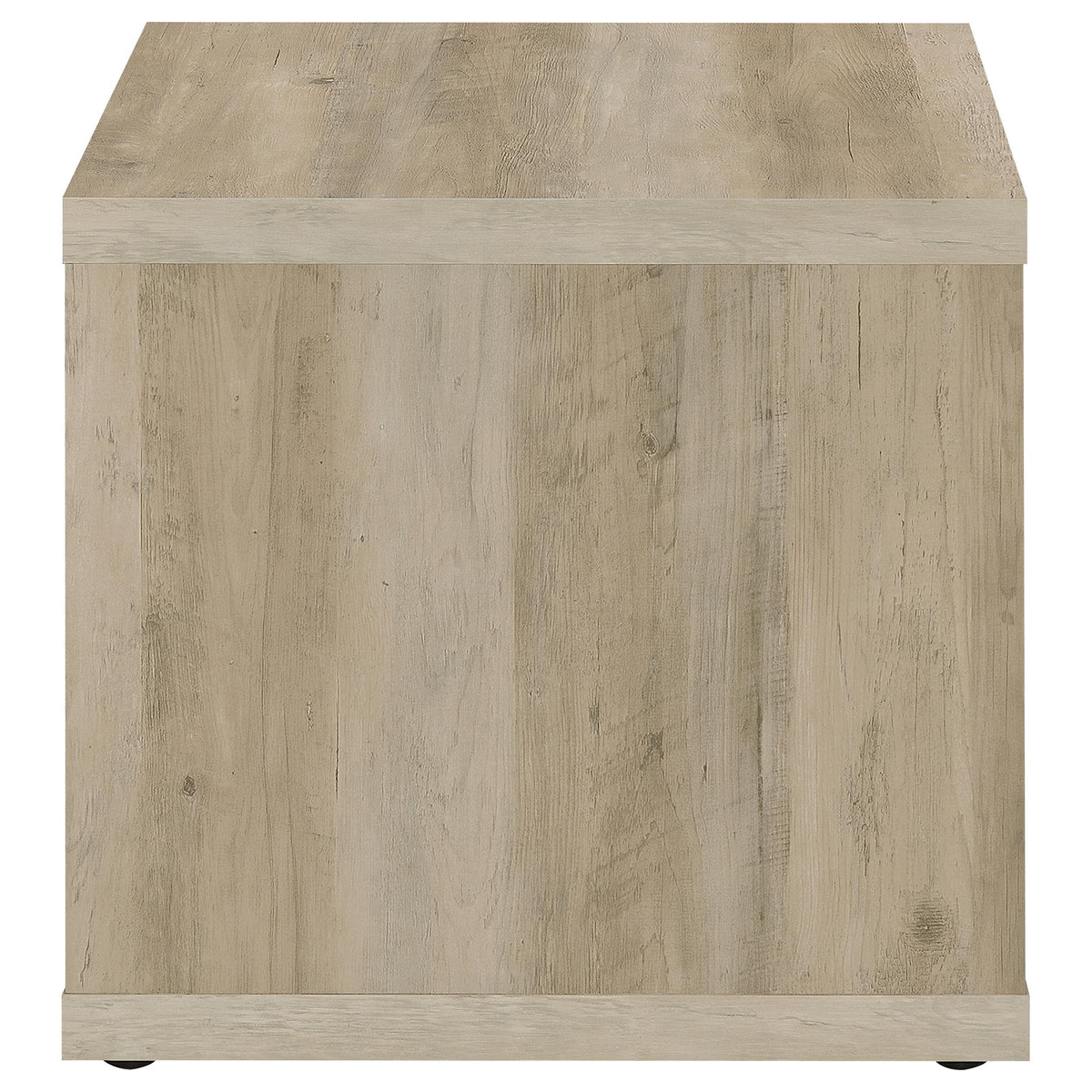 Frisco Square Engineered Wood Side Table, Distressed Pine