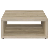 Frisco 2-Piece Coffee and End Table Set in Distressed Pine