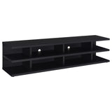 Cartmill 78-Inch 2-Tier TV Stand Media Console, Black