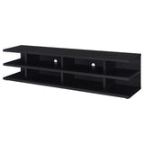 Cartmill 78-Inch 2-Tier TV Stand Media Console, Black