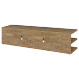 Cartmill 78-Inch 2-Tier TV Stand Media Console, Mango