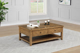 Payne 48-Inch Mobile Lift Top Coffee Table in Distressed Brown