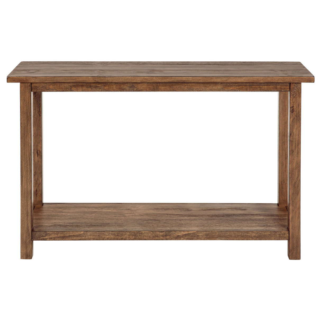 Payne Wood Entryway Console Table in Distressed Brown