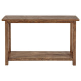 Payne Wood Entryway Console Table in Distressed Brown