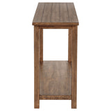Payne Wood Entryway Console Table in Distressed Brown
