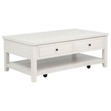 Payne 48-Inch Mobile Lift Top Coffee Table in Distressed White