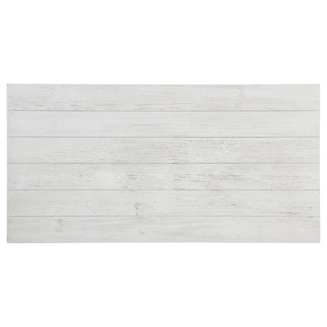 Payne Wood Coffee Table with Shelf - Distressed White