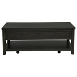 Payne 48-inch Mobile Lift Top Coffee Table Distressed Java