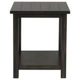 Payne Wood End Table with Shelf - Distressed Java