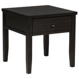 Concord 1-Drawer Square End Table, Distressed Java