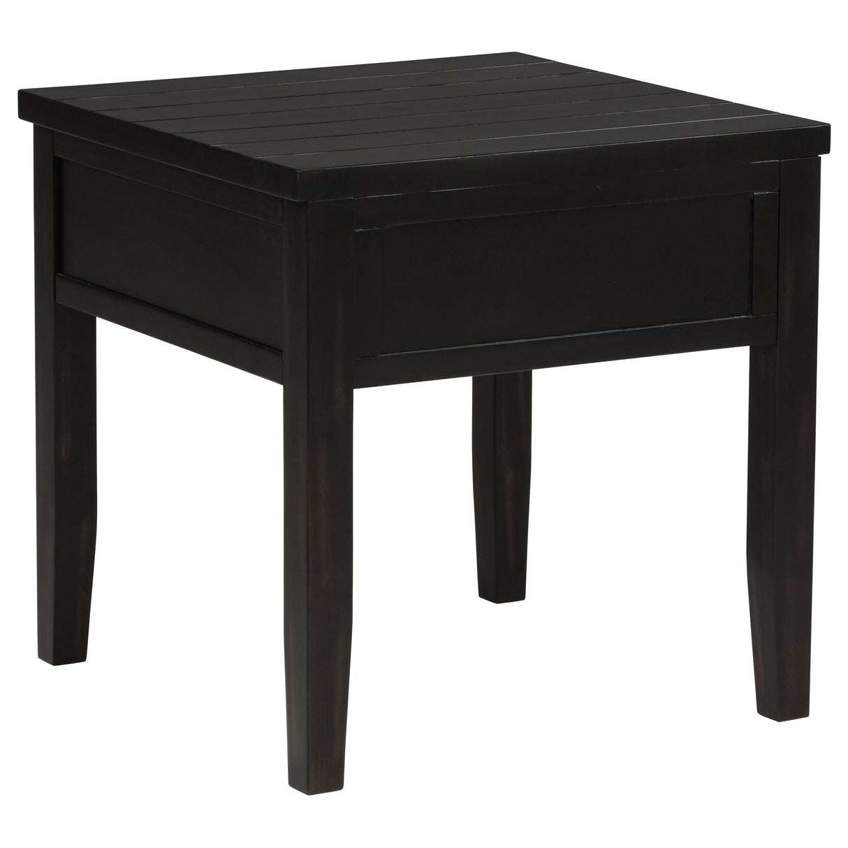 Concord 1-Drawer Square End Table, Distressed Java