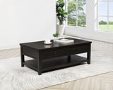 Concord 2-Drawer Coffee Table, Distressed Java